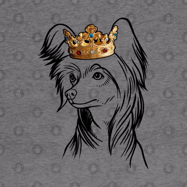 Chinese Crested Dog King Queen Wearing Crown by millersye